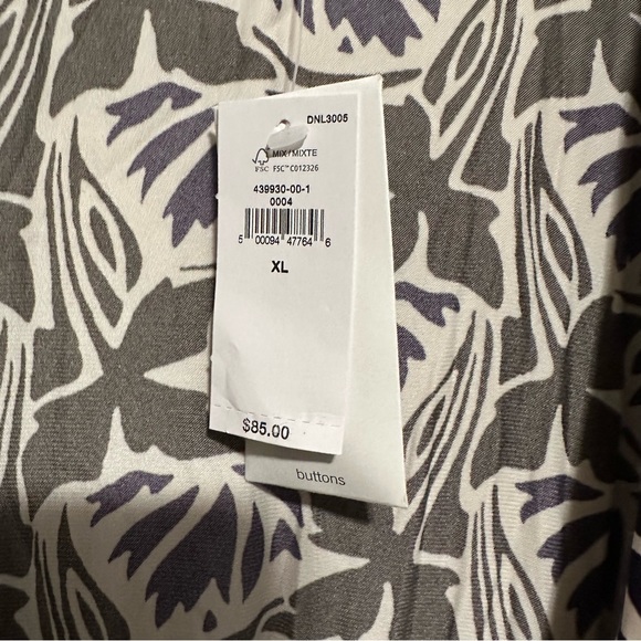 Banana Republic Wrap Tie Blouse women’s size XL NWT - Picture 8 of 9